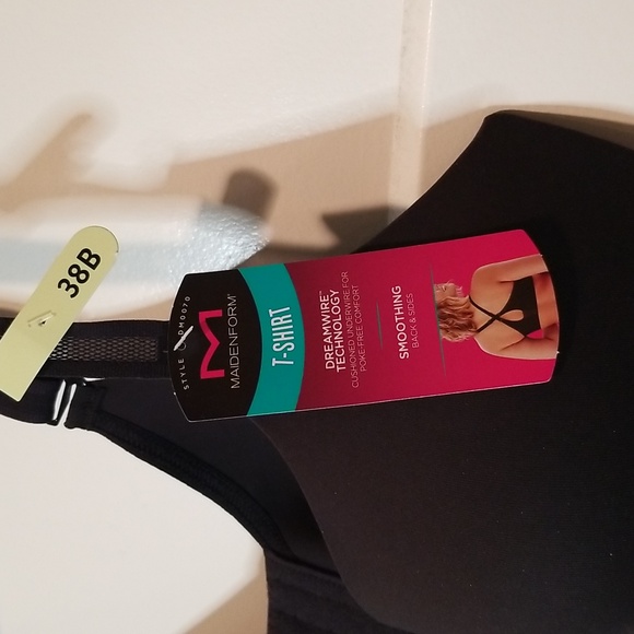 Maidenform Black T Shirt Bra With Dreamwire Technology 38B NWT - Picture 2 of 9